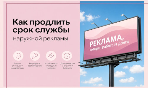 Как продлить срок службы наружной рекламы в  Усинске