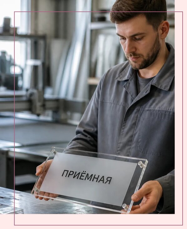 Таблички из оргстекла на заказ в Усинске от 3993 р. | Аванза-Снс