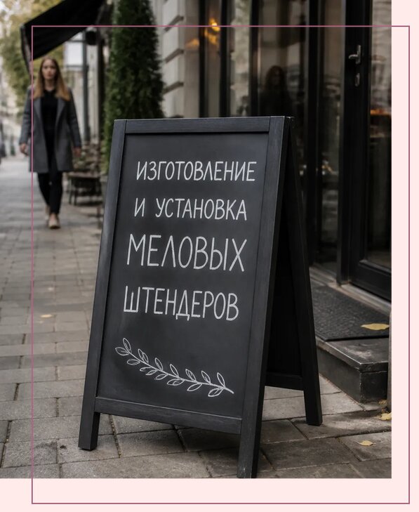 Меловые штендеры в Усинске по цене от 6655 р. | Аванза-Снс
